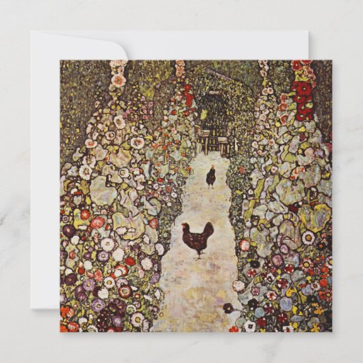 Klimt Garden met roestvrijeepen Kaart (Voorkant)
