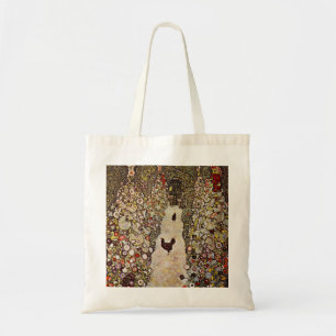 Klimt Garden met roosters Canvas tas