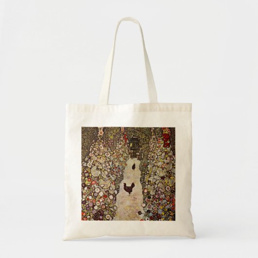 Klimt Garden met roosters Canvas tas (Voorkant)