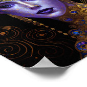 Klimt Geïnspireerd Poster van koningin godin (Hoek)