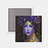 Klimt Geïnspireerd Queen Goddess Magnet (Voorkant / Achterkant)