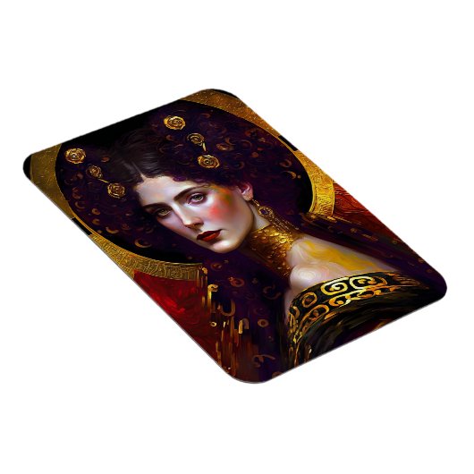 Klimt Geïnspireerd Queen Goddess Magnet Magneet (Rechterzijde)
