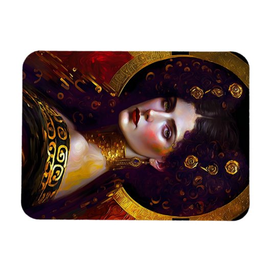 Klimt Geïnspireerd Queen Goddess Magnet Magneet (Horizontaal)