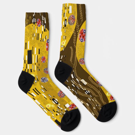 Klimt geïnspireerde artistieke gouden kunst - NIEU Sokken (Rechts)