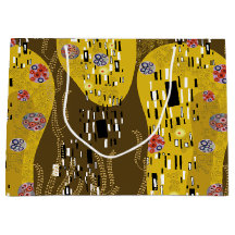 Klimt geïnspireerde gouden patroonkunst staat voor