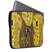 Klimt geïnspireerde gouden patroonkunst staat voor laptop sleeve (Voorkant Rechts)