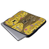 Klimt geïnspireerde gouden patroonkunst staat voor laptop sleeve (Voorkant onderkant)