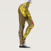 Klimt geïnspireerde gouden patroonkunst staat voor leggings (Rechts)
