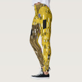 Klimt geïnspireerde gouden patroonkunst staat voor leggings (Links)