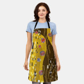 Klimt geïnspireerde gouden patroonkunst staat voor schort (Gedragen)