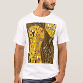 Klimt geïnspireerde gouden patroonkunst staat voor t-shirt (Voorkant)