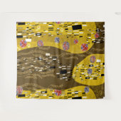 Klimt geïnspireerde gouden patroonkunst staat voor wandkleed (Voorkant (horizontaal))