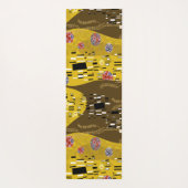 Klimt geïnspireerde gouden patroonkunst staat voor yogamat (Achterkant)