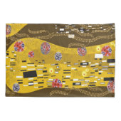 Klimt geïnspireerde goudkunst staat voor de kus-ku kussensloop (Achterkant)