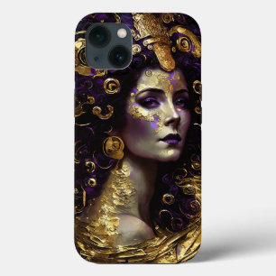 Klimt Geïnspireerde iPhone Queen Goddess Hoesje-Ma Case-Mate iPhone Case