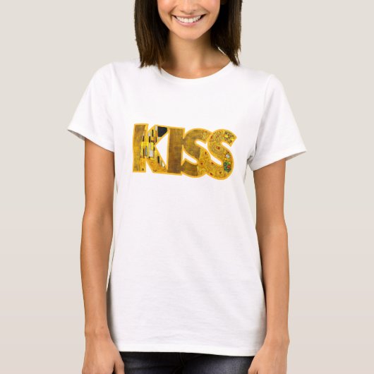 Klimt geïnspireerde Kiss T-shirts (Voorkant)