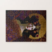 Klimt Geïnspireerde koningin Goddess Jigzaag Puzzl Legpuzzel (Horizontaal)