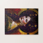 Klimt Geïnspireerde koningin Goddess Jigzaag Puzzl Legpuzzel (Horizontaal)