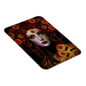 Klimt Geïnspireerde koningin Goddess Magneet (Rechterzijde)