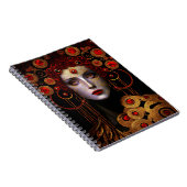 Klimt Geïnspireerde koningin Goddess Notitieboek (Rechterzijde)