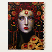Klimt Geïnspireerde koningin Goddess Planner (Achterkant)
