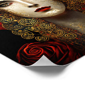 Klimt Geïnspireerde koningin Goddess Poster (Hoek)