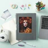 Klimt Geïnspireerde koningin Goddess Sticker (iPad Cover)
