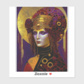 Klimt Geïnspireerde Koningin Goddess Sticker (Vel)