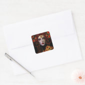 Klimt Geïnspireerde koningin Goddess Vierkante Sticker (Envelop)