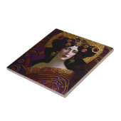 Klimt Geïnspireerde koningin godin-keramische Tege Tegeltje (Zijkant)