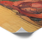 Klimt-geïnspireerde vrouw en kat poster (Hoek)