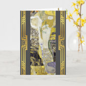 Klimt gerestaureerde waterslangen schilderij kaart (Gele Bloem)