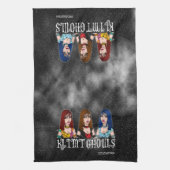 Klimt Ghouls Halloween Kitchen Towel Theedoek (Verticaal)