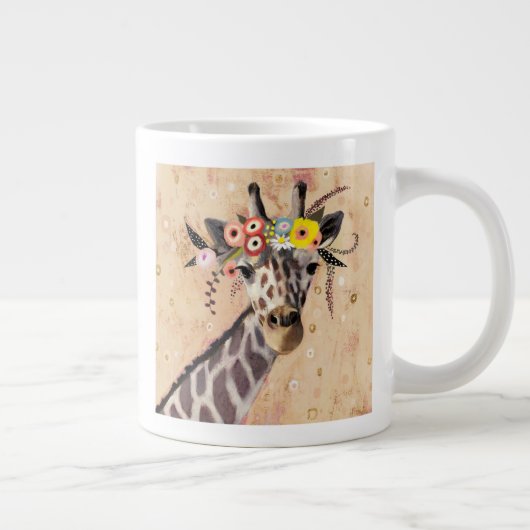 Klimt Giraffe | Bodemteelt Grote Koffiekop (Rechts)