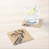 Klimt Giraffe | Bodemteelt Kartonnen Onderzetters (Insitu)