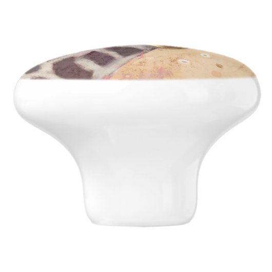 Klimt Giraffe | Bodemteelt Keramische Knop (Zijkant)