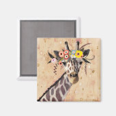 Klimt Giraffe | Bodemteelt Magneet (Voorkant / Achterkant)