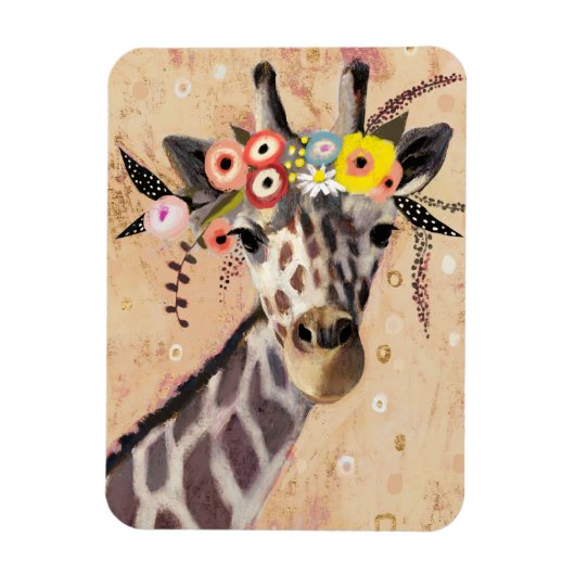 Klimt Giraffe | Bodemteelt Magneet (Verticaal)