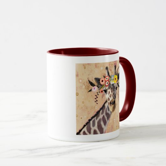 Klimt Giraffe | Bodemteelt Mok (Voorkant rechts)
