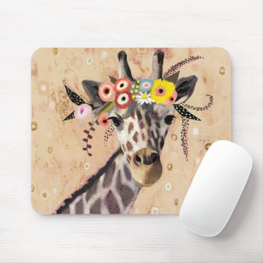 Klimt Giraffe | Bodemteelt Muismat (Met muis)