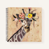 Klimt Giraffe | Bodemteelt Notitieboek (Voorkant)