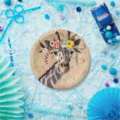 Klimt Giraffe | Bodemteelt Papieren Bordje (Feest)