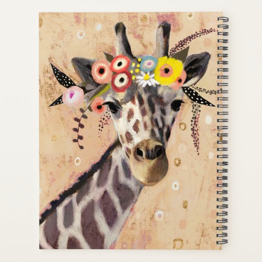 Klimt Giraffe | Bodemteelt Planner (Achterkant)