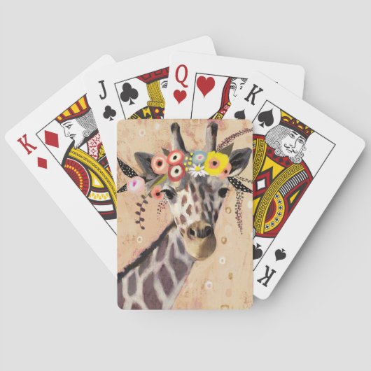 Klimt Giraffe | Bodemteelt Pokerkaarten (Achterkant)