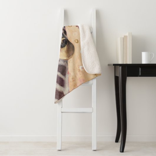 Klimt Giraffe | Bodemteelt Sherpa Deken (In situ)