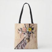Klimt Giraffe | Bodemteelt Tote Bag (Voorkant)