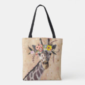 Klimt Giraffe | Bodemteelt Tote Bag (Achterkant)