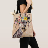 Klimt Giraffe | Bodemteelt Tote Bag (Dichtbij)