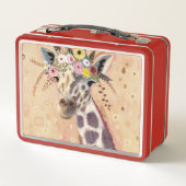 Klimt Giraffe | In bloemen toegevoegd (Achterkant)