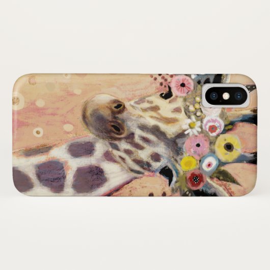 Klimt Giraffe | In bloemen toegevoegd Case-Mate iPhone Case (Achterkant (horizontaal))